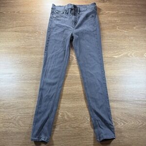 rag & bone Women's Skinny Capri Jeans Black Rock Premium Stretch 10" Size 27